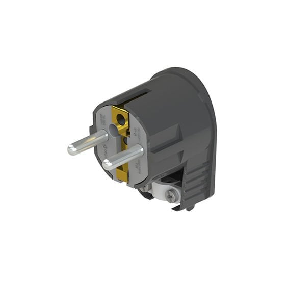 Ne-Ad Aksesuar / Ups Topraklı Fiş (L) Siyah