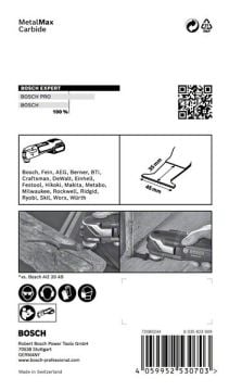 Bosch Starlock Aksesuarı / Expert Starlock Testere Ucu MeMax AIZ 45AT (1 Adet) - 2608900018