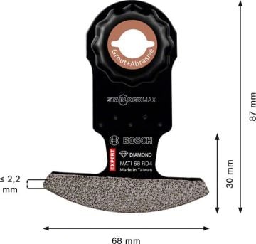 Bosch Starlock Aksesuarı / Expert StarlockMax Testere GA MATI 68 RD4 (1 Adet) - 2608900036