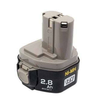 Makita Yedek Akü Ni-MH (1235) 12V 2,8 Ah Mandallı Kısa Tip (193059-5)