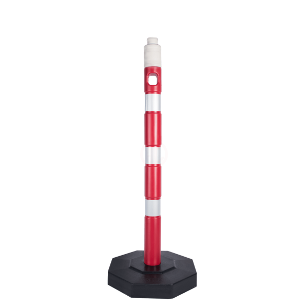 MFK Plastik Mıcır Tabanlı Dikme 100 Cm Kırmızı (8 Köşe) - MFK4060