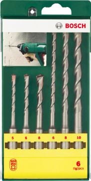 Bosch SDS Plus Kırıcı Delici Uç Set Ø5-10 mm(6 Parça) - 2607019447