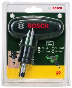 Bosch Cep Tornavida Seti (10 Parça) (Cırcır) - 2607019510