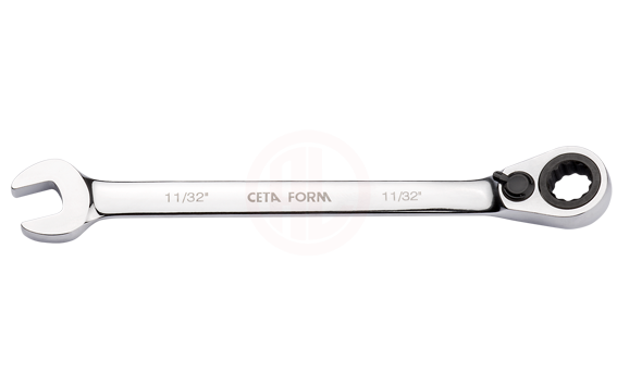 Ceta Form C-Gear Cırcırlı Kombine Anahtar (Mandallı) 11/32 İnç