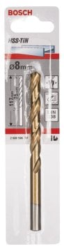Bosch Metal Matkap Ucu HSS-TiN (DIN 338) Titanyum 8,0x117 mm (1 Adet) - 2608596731