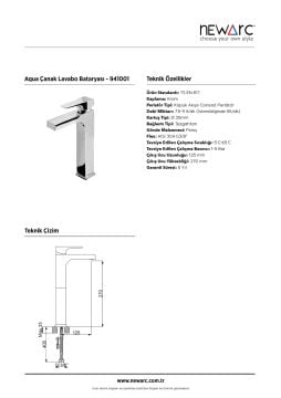 Newarc Aqua Çanak Tipi Lavabo Bataryası Krom