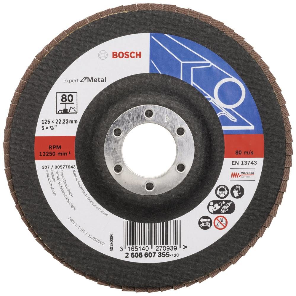 Bosch x551 Exm Düz Flap Disk 60 Kum 125 Mm - 2608607354