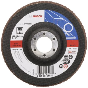 Bosch x551 Exm Düz Flap Disk 60 Kum 125 Mm - 2608607354