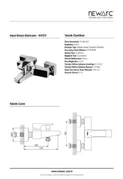 Newarc Aqua Banyo Bataryası Krom