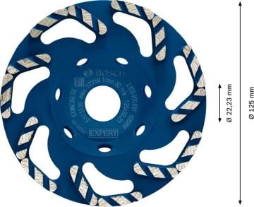 Bosch Elmas Çanak Disk Expert BF Concrete 125 mm - 2608900651