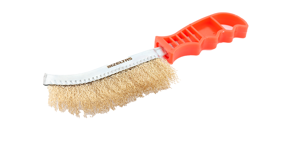 İzeltaş Kıvrık Uçlu Fırça Plastik Saplı 270 mm