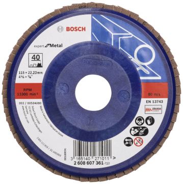 Bosch x551 Exm Düz Plastik Flap Disk 120 Kum 115 Mm - 2608607364