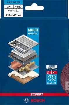 Bosch Keçe Zımpara Expert N880 115x140 mm - 2608901220