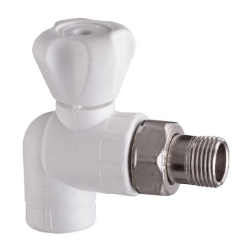 KAS PPRC Radyatör Vanası Köşe 1/2 İnç