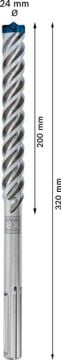 Bosch Kırıcı Delici Uç SDS-Max-8X Expert 24x320 mm (1 Adet) - 2608900238
