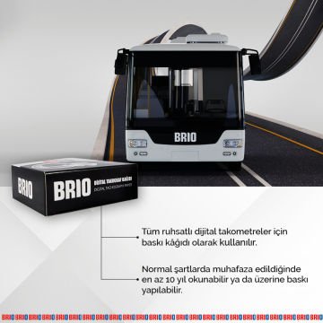 Brio Takograf Kağıdı Dijital Rulo 3 Lü