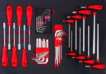 İzeltaş Premium Serisi Dolap 4. Çekmece İçi 43 Parça