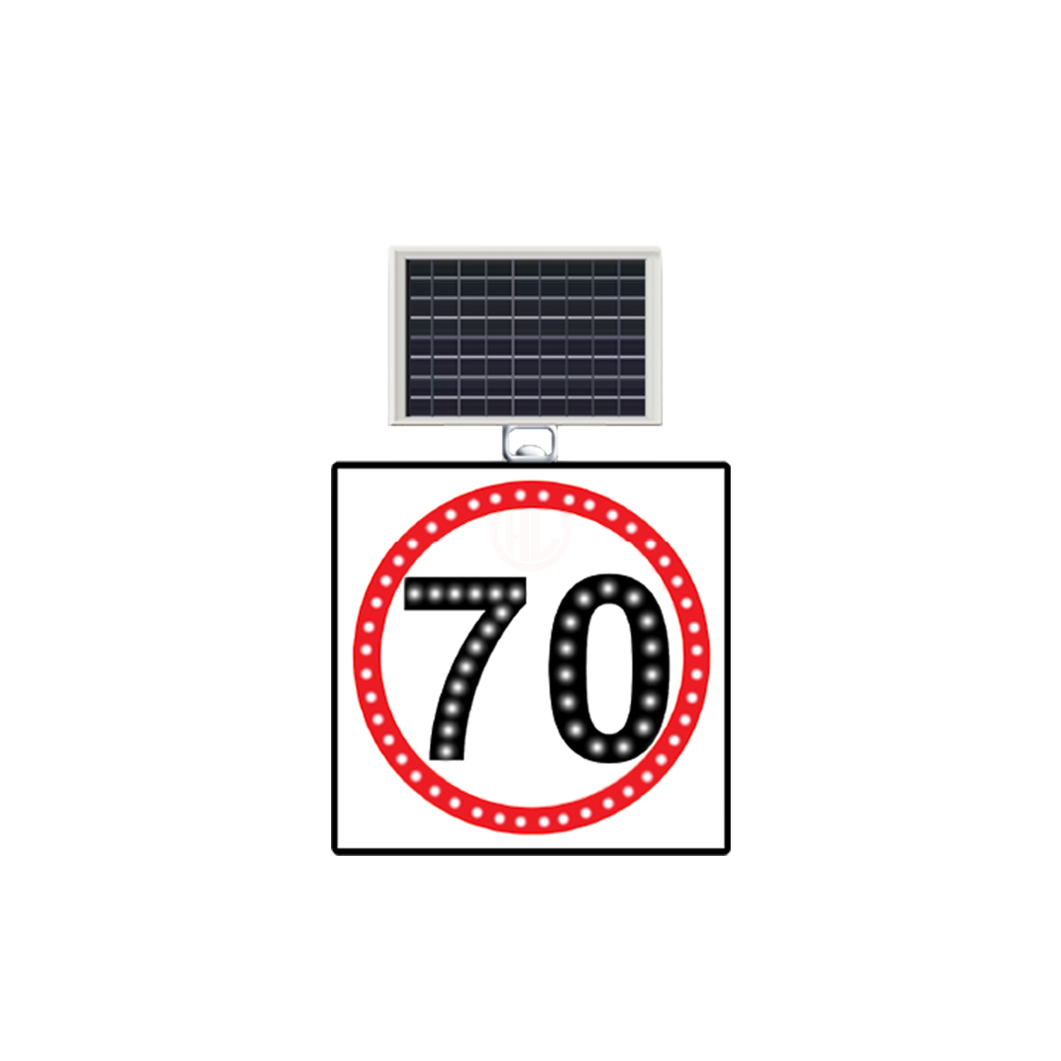 MFK Plastik Hız Limiti 70 Km Levhası 60x60 Cm - MFK9619