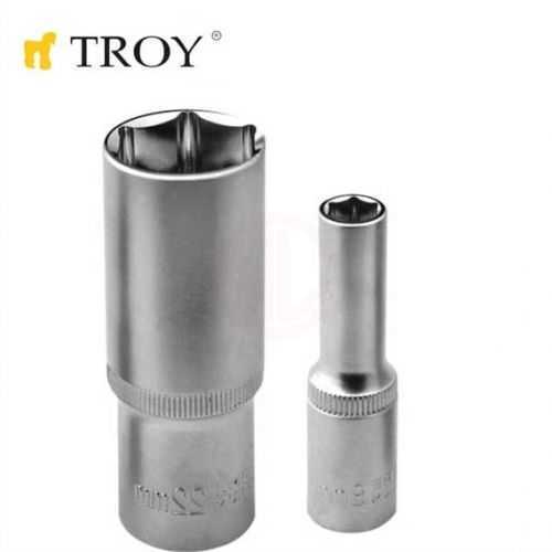 Troy 26113 1/2 İnç Lokma (Ölçü 14mm-Ø19,5mm-Uzunluk 50mm)