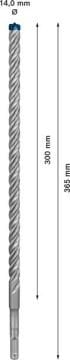 Bosch Kırıcı Delici Uç SDS-Plus-7X Expert 14x365 mm (1 Adet) - 2608900123
