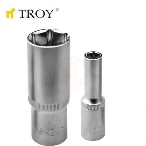 Troy 26116 1/2 İnç Lokma (Ölçü 21mm-Ø27,5mm-Uzunluk 77mm)