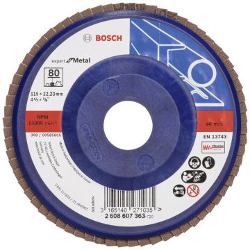 Bosch x551 Exm Düz Plastik Flap Disk 80 Kum 115 Mm - 2608607363