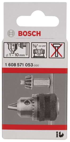 Bosch Anahtarlı Mandren 3/8 İnç - 24 UNF Ø1-10 mm V1 - 1608571053