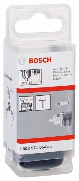 Bosch Anahtarlı Mandren 1/2 İnç - 20 UNF Ø1-10 mm V1 - 1608571054