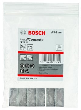 Bosch Elmas Karot Uçları İçin Segman Best For Concert Ø62 mm (6 Adet) - 2608601386