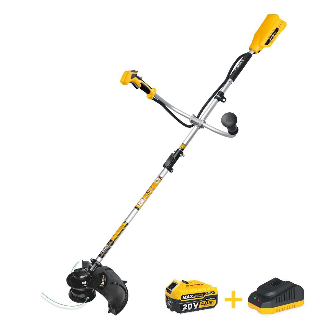 SGS 5335 Akülü Tırpan Seti 20V 4.0 Ah (Kömürsüz Motor)