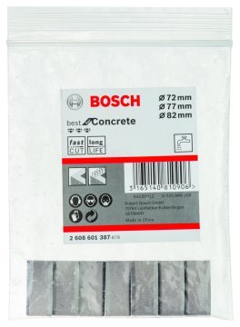Bosch Elmas Karot Uçları İçin Segman Best For Concert Ø72-77-82 mm (7 Adet) - 2608601387