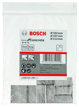 Bosch Elmas Karot Uçları İçin Segman Best For Concert Ø102-107-112 mm (9 Adet) - 2608601389