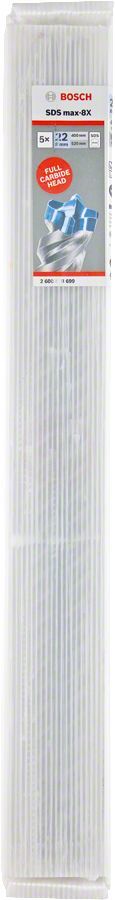 Bosch SDS Max-8X Kırıcı Delici Uç 22x520 mm (5 Adet) - 2608578699