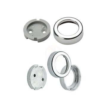 Ayder Metal Kapalı Flanş PlastikTaban Krom - D 0600