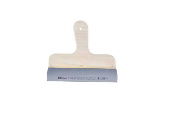 Duyar Eğri Saplı Spatula Ahşap Saplı 20 Cm