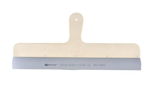 Duyar Eğri Saplı Spatula Ahşap Saplı 25 Cm