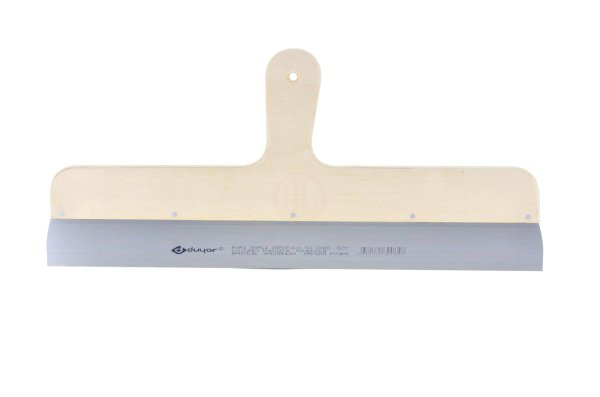 Duyar Eğri Saplı Spatula Ahşap Saplı 25 Cm