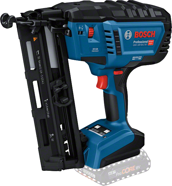 Bosch Gnh 18V-64-2 M Akülü Çivi Çakma Tabancası (Solo Model) - 0601482000