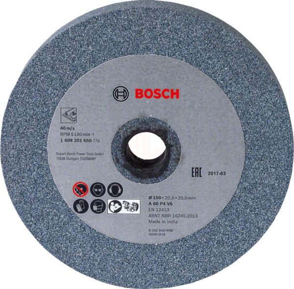 Bosch Taşlama Bileme Taşı Korindon 150x20x20 mm 60 Kum (GBG 35-15) - 1609201650