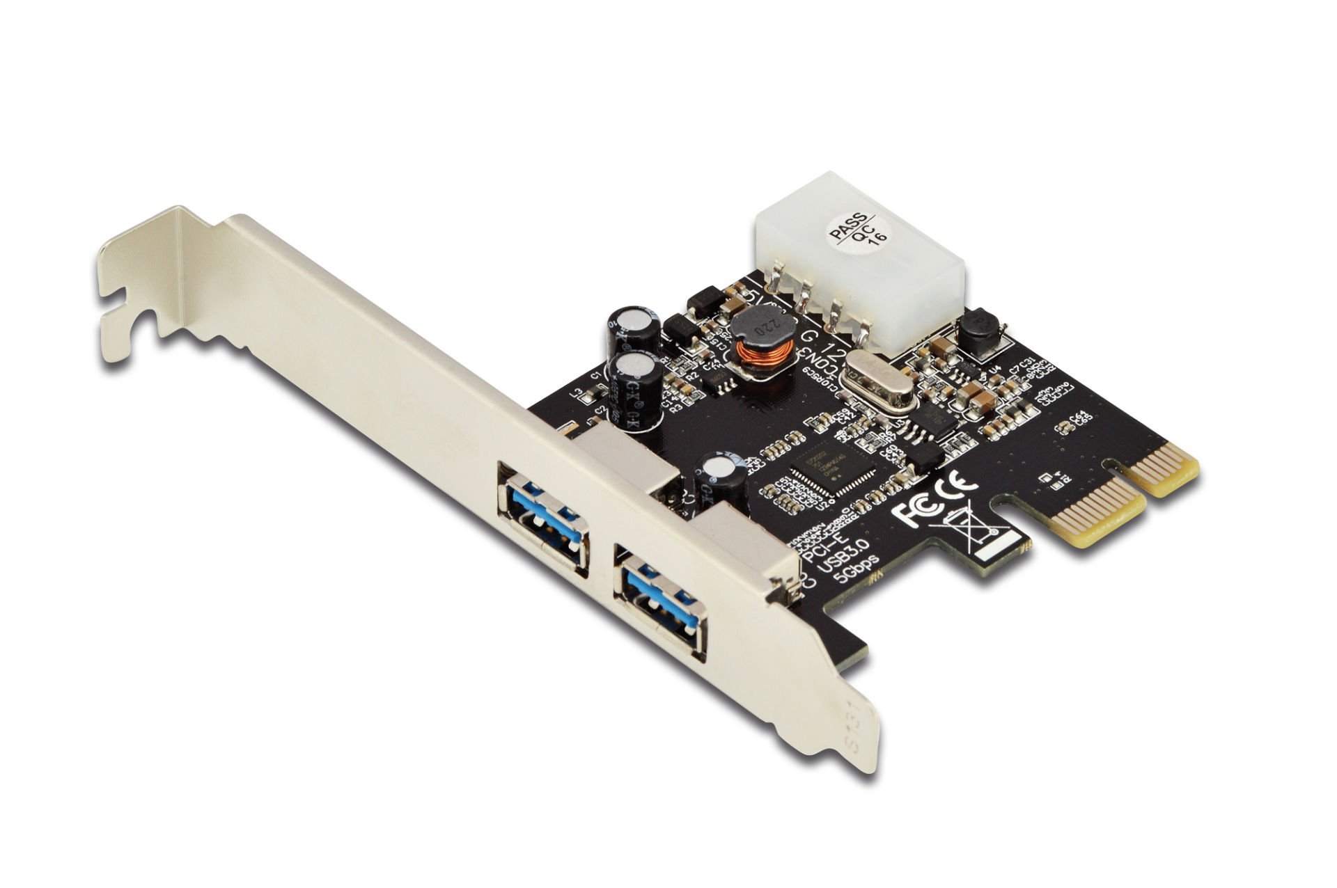Assmann Digitus 2 Portlu Pcı Express Usb 3.0 Kart, Nec Upd720202 Chipsetli, Low Profile Braketli