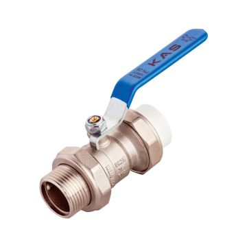 KAS Küresel Vana PPRC Bağlantılı DN32 - 1 1/4 İnç (Dişli)