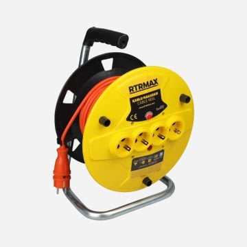 Rtrmax REM31535 Makaralı Uzatma Kablosu Açık Tip 35Mt 3x1,5 Mm