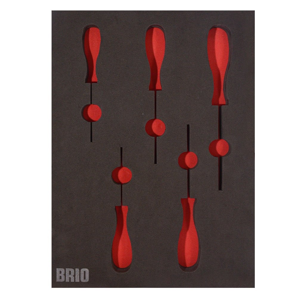 Brio Tornavida Seti Torx (Tork) 5 Parça T10-T30 B Line Sünger Yatak Boş
