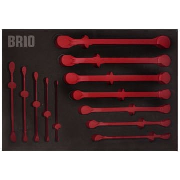 Brio Anahtar Yıldız Set 12 Parça 6X7-30X32 Sünger Yatak Boş