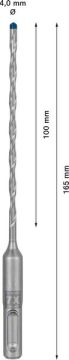 Bosch Kırıcı Delici Uç SDS-Plus-7X Expert 4x165 mm (1 Adet) - 2608900058