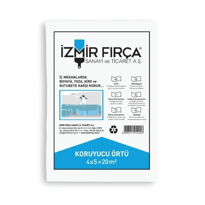 İzmir Fırça Koruyucu Örtü İnce 20 m²