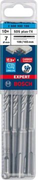 Bosch Kırıcı Delici Uç SDS-Plus-7X Expert 7x165 mm (10 Adet) - 2608900166