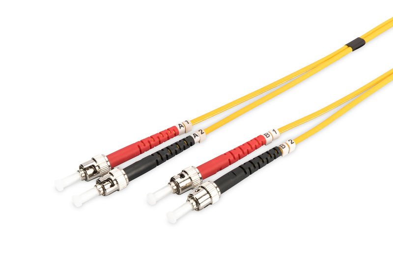 Assmann Digitus St-St Fiber Optik Patch Kablo, 2 Mt, Singlemode, Duplex, 09/125