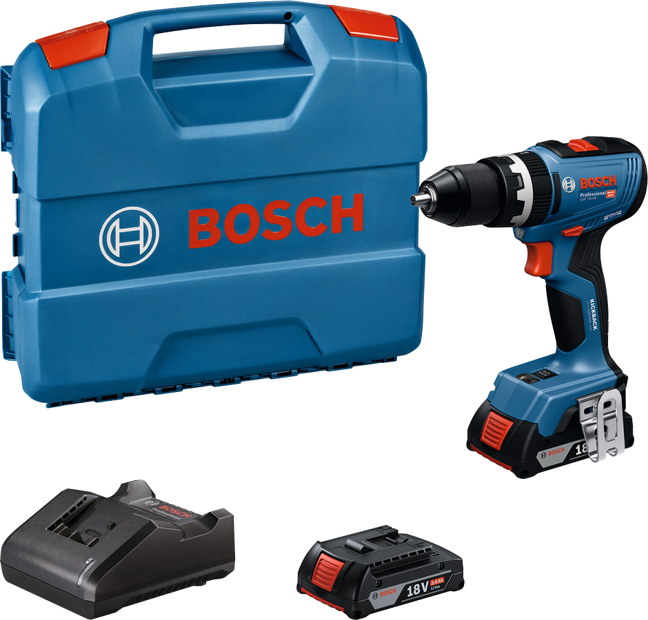 Bosch Gsb 18V-65 Akülü Darbeli Delme Vidalama (2 x 2.0Ah)