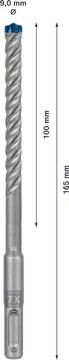 Bosch Kırıcı Delici Uç SDS-Plus-7X Expert 9x165 mm (1 Adet) - 2608900094